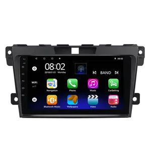 Android 10.0 Quad Core 2 + 32G Ips Video Mobil, Stereo Radio Navigasi GPS Mobil untuk Mazda CX7 2008-2015 Wifi Bt