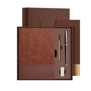 Cadeaux IStapromo en gros, ensemble stylo et carnet en cuir PU A5 avec logo personnalisé, cadeau d'affaires pour les entreprises - Product Image 3