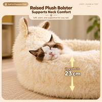 Lit pour animaux de compagnie en peluche confortable et lavable de luxe, écologique, en alpaga, pour chat et chien, pour un sommeil profond, canapé d'intérieur, quatre saisons