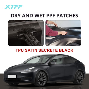 <span class=keywords><strong>Film</strong></span> XTFF TPU SATIN SECRETE BLACK pour carrosserie automobile, auto-adhésif, épaisseur 7,5 mil, garantie 8 ans, anti-rayures, protection UV, en rouleau - Product Image 1