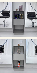 Meuble de rangement moderne pour salon de coiffure, armoire autoportante pour permanente, coloration et coupe - Product Image 4
