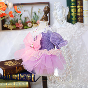 Fabricante ONESTEP, venta al por mayor, personalizado, gato, perro, vestido de novia de lujo, poliéster sólido clásico para ropa de mascotas - Product Image 5