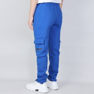 <span class=keywords><strong>Pantaloni</strong></span> Cargo da Uomo Blu Royal con Tasche Laterali Grandi e Zip, Casual Slim Fit, Produzione OEM ODM Personalizzata - Product Image 4