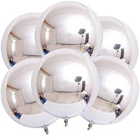 Ballon rond en aluminium de 18 pouces, grand ballon de 18 pouces, joyeux anniversaire, mariage, Noël, décorations de fête, ballons en mylar 4D
