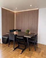 Diffuseur acoustique en noyer naturel pour animaux de compagnie panneau mural acoustique à lattes de bois panneau acoustique insonorisant