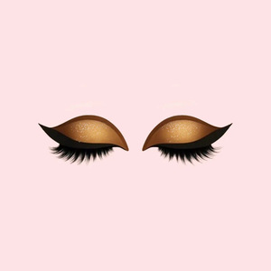 แผ่นแปะขนตาสำหรับแต่งตา Lazy Eye Shadow สีทอง ชมพู ดำ น้ำเงิน ม่วง ชุดแปดชิ้น สำหรับต่อขนตา - Product Image 5