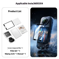 Kit d'accessoires pour Insta360 X5 : Protection d'objectif, cadre de protection, capuchon, étui de plongée, sac de rangement, protection d'écran, support de moto