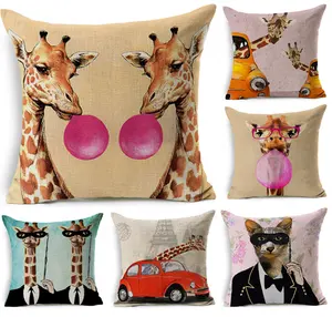 Handmade 3D digital printed different size cushion covers with custom photo