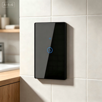 Interrupteur intelligent Wi-Fi polyvalent WHX06 40A 6000W avec minuterie et télécommande, design barre Android, électrique pour chauffe-eau domestique