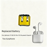 Batterie 400909-25mAh pour casque Bluetooth double oreille et traceur GPS avec cathode LiCoO2 de type liquide et coins étamés
