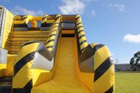 Attraction de jeu Ninja gonflable en PVC certifiée CE avec mur d'escalade et chute libre