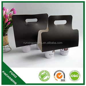 Portavasos personalizado de 4 tazas con asa UV Advantage, papel de Arte de 2mm de grosor, para llevar, café caliente, té, bebida, portavasos diseñado - Product Image 6
