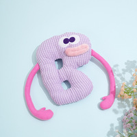 Nouveau jouet sonore en peluche en forme de lettre pour chiens et chats - Jouet anti-ennui, d'entraînement et de dentition, taille petite/moyenne JF-X0375
