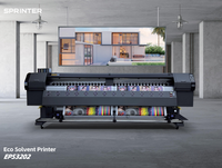 Impresora de inyección de tinta ecosolvente EPSON I3200 de 3.2m con 2 cabezales para impresión de pancartas flexibles para publicidad exterior