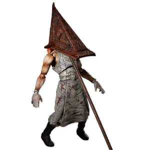 Figurine d'action en PVC SP Silent Hill 2 <span class=keywords><strong>Figma</strong></span> avec tête triangulaire, infirmière sans visage à visage de pyramide rouge, emballage en boîte colorée - Product Image 3