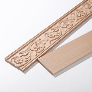 Tongyang แม่พิมพ์ไม้แกะสลักลายนูนสไตล์ยุโรปกรอบประตูเพดานตกแต่งขอบขอบขอบไม้บีชเยอรมัน - Product Image 4