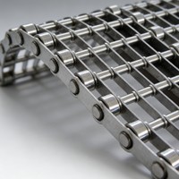Bande transporteuse métallique en acier inoxydable à spirale, avec maille à densité personnalisable et espacement des maillons réglable pour le transport