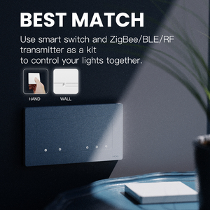 Interrupteur intelligent sans fil Moes Zigbee, <span class=keywords><strong>pile</strong></span> <span class=keywords><strong>CR2032</strong></span>, 500k clics, compatible avec Alexa Google Home, contrôle multiple, gradation progressive - Product Image 4