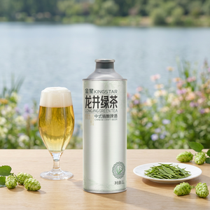 Cerveza Artesanal Kingstar Longjing Green Tea <span class=keywords><strong>Ale</strong></span> 1L 4.1% ABV, Variedad de Hierbas <span class=keywords><strong>y</strong></span> Especias, Latas de Aluminio, Botellas, <span class=keywords><strong>Lager</strong></span>, Venta Directa de Fábrica - Product Image 5