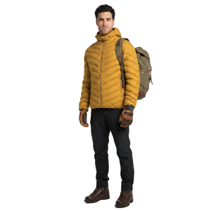 Veste matelassée en toile de coton de haute qualité, coupe confortable, pour hommes et femmes, col montant, service OEM disponible - Product Image 1