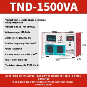 Lange 10KW tự động một pha điều chỉnh điện áp hộ gia đình 220V tăng điều chỉnh máy tính 50kw hiện tại Loại AC - Product Image 6