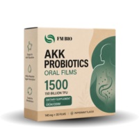 ODM Akkermansia AKK Probiotique Films Oraux Dissolvables Bandes Dissolvables pour la Langue Favorisant la Santé Métabolique Intestinale, Emballage Personnalisé