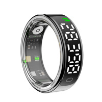 Bague Intelligente R13 avec Écran Tactile, Interaction Multimodale, Suivi de Santé des Doigts, Photo à Distance, Étanche, pour Hommes et Femmes