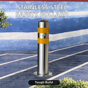 Barrera de Seguridad de Tráfico de acero inoxidable, Pilar anticolisión, bolardo de carretera, delineador de control de multitudes, barrera de puntal - Product Image 6