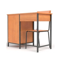 Mobilier scolaire double bureau et chaise d'étudiant bon marché Table de professeur en MDF