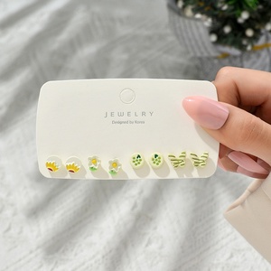 4pair/set Korean Style <strong>Duck</strong> Bear Butterfly Stud Earrings Women Fresh <strong>Daisy</strong> Cute Earring <strong>Jewelry</strong> - Product Image 6