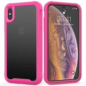 Meilleures ventes Hybrid Armor Crystal PC TPU 2 en 1 Coques pour iPhone 15 Pro max Antichoc Avec Bumper Back Cover