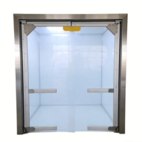 Porte de circulation en PVC avec cadre en acier inoxydable pour entrées de chambres froides
