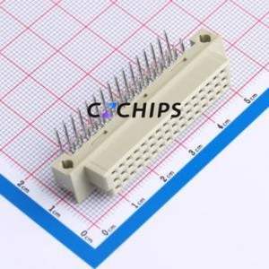 9001-18321C00A DIN41612 Connector Bent Lead Through Hole,P=2.54mm Connector 32P 3 2.54mm Right Angle Insert - Product Image 1