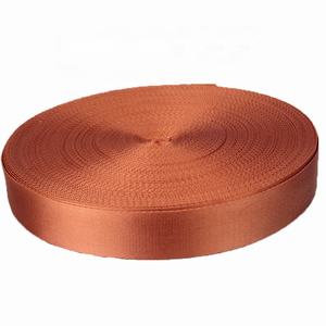 Sangle de sac à dos de 1 pouce en sangle simple Couleur orange Offre Spéciale 25mm Sangle en nylon à motif plat - Product Image 3