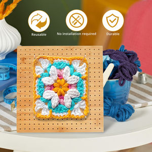 Tabla de Bloqueo de Ganchillo de Bambú Ecológica y Expandible para Suministros Esenciales de Ganchillo, Fabricada en Fujian, Marca OEM, Modelo Regalo para Madres - Product Image 5