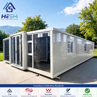 Casa Container Prefabbricata Espandibile 40Ft 20Ft Secondo Standard Australiani, 1 2 3 4 5 Camere da Letto, Casa Mobile Moderna