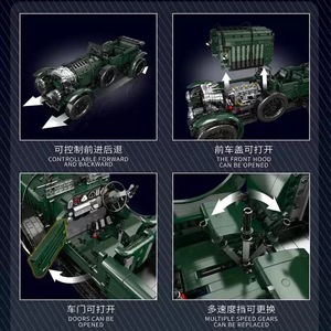 Yuxing Model King 13191 Binli Blower Classic Car Plastic <b>Building</b> <b>Block</b> Set 50 Pieces for Boys Age 14 up - Product Image 3