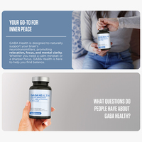 Capsule de GABA de marque personnalisée Le complément alimentaire favorise la relaxation et la tranquillité