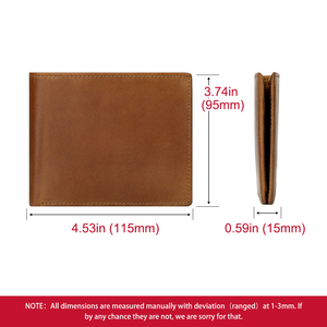 Genuine Leather Mens <strong>Wallet</strong> RFID Personalized Card Holder <strong>Wallets</strong> for Son Grandson Trifold High Quality Money Bags Perfect Gift - Product Image 3