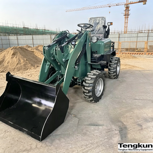 Nuovo <span class=keywords><strong>Mini</strong></span> Caricatore Elettrico 4WD ad Alta Configurazione, Piccolo Caricatore Elettrico su Ruote per Costruzioni Agricole - Product Image 6