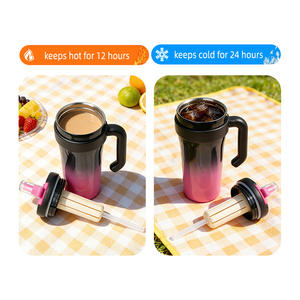 Bouteille isotherme portable en acier inoxydable de 800 ml avec tasse à sublimation au design <span class=keywords><strong>vintage</strong></span>, garde au chaud 12-24 heures - Product Image 3