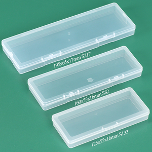 SUNSHING Flat Transparent Plastic Storage <b>Box</b> with Lids Hard Drill Bits Carry Case Collector <b>Packaging</b> Clear <b>Small</b> Organizer - Product Image 3