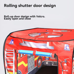Carpa de <span class=keywords><strong>Juego</strong></span> Infantil Plegable para Exteriores, Casa de Juegos con Diseño de Camión de Bomberos, Camión de Helados, Autobús, para Interiores y Jardín, Regalo - Product Image 2