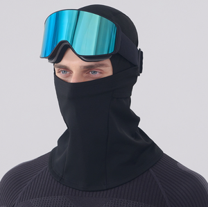 Cagoule polaire imperméable et thermique pour le cyclisme et le ski, masque facial d'hiver respirant avec cache-cou intégré - Product Image 1