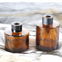 Vente en gros de flacons diffuseurs de parfum en verre ambré de luxe vides de 50 ml, 100 ml, 120 ml, 150 ml, 200 ml, diffuseur d'aromathérapie