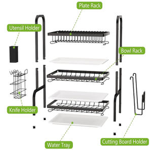 <span class=keywords><strong>Escurridor</strong></span> <span class=keywords><strong>de</strong></span> <span class=keywords><strong>Platos</strong></span> <span class=keywords><strong>de</strong></span> 2/<span class=keywords><strong>3</strong></span> Niveles para Encimera <span class=keywords><strong>de</strong></span> Cocina, Estante para Secar <span class=keywords><strong>Platos</strong></span> y Tazones, <span class=keywords><strong>Escurridor</strong></span> Grande <span class=keywords><strong>de</strong></span> Acero Inoxidable, Organizador <span class=keywords><strong>de</strong></span> Almacenamiento para Encimera - Product Image 4