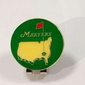 ホールセールスカスタムロゴZnic合金金属エナメル磁気ゴルフボールマーカー帽子クリップ付き - Product Image 4