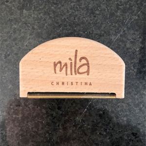 Peine de Lana de Cachemira Portátil de Madera de Haya con LOGO Personalizable, Cepillo de Lana y Peine para Suéteres con Cobre Antipelusas - Product Image 4