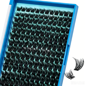 Ciglia a Ciuffetti Esagerate in Materiale PBT, Realizzate a Mano, Ultra-Sottili, Effetto Bagnato, Design Unico, Look Occhi Creativo - Product Image 1