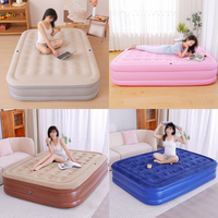 Matelas gonflable avec pompe intégrée, lit d'air pliable pour le camping en plein air, le sommeil, les voyages, la maison, les invités